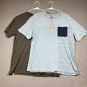Lot of 2 Bench T Shirts Men's Medium Short Sleeve Casual Urban Aztec Design  NEW
